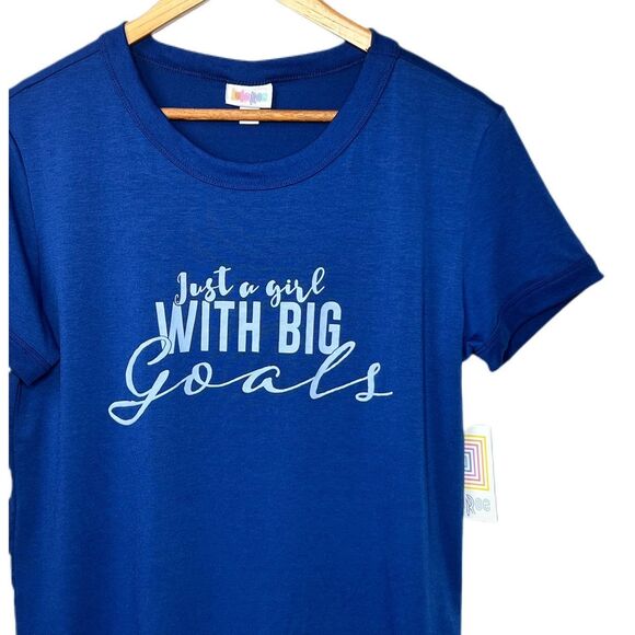 Med - Just a Girl with Big Goals graphic, LuLaRoe Liv - Picture 2 of 7